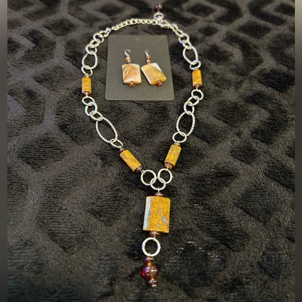 Park Lane ‘Naturale’ Genuine Quartz Necklace Bracelet & Earring Set - Picture 9 of 15